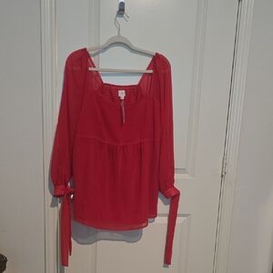 Chic Red Blouse for Women